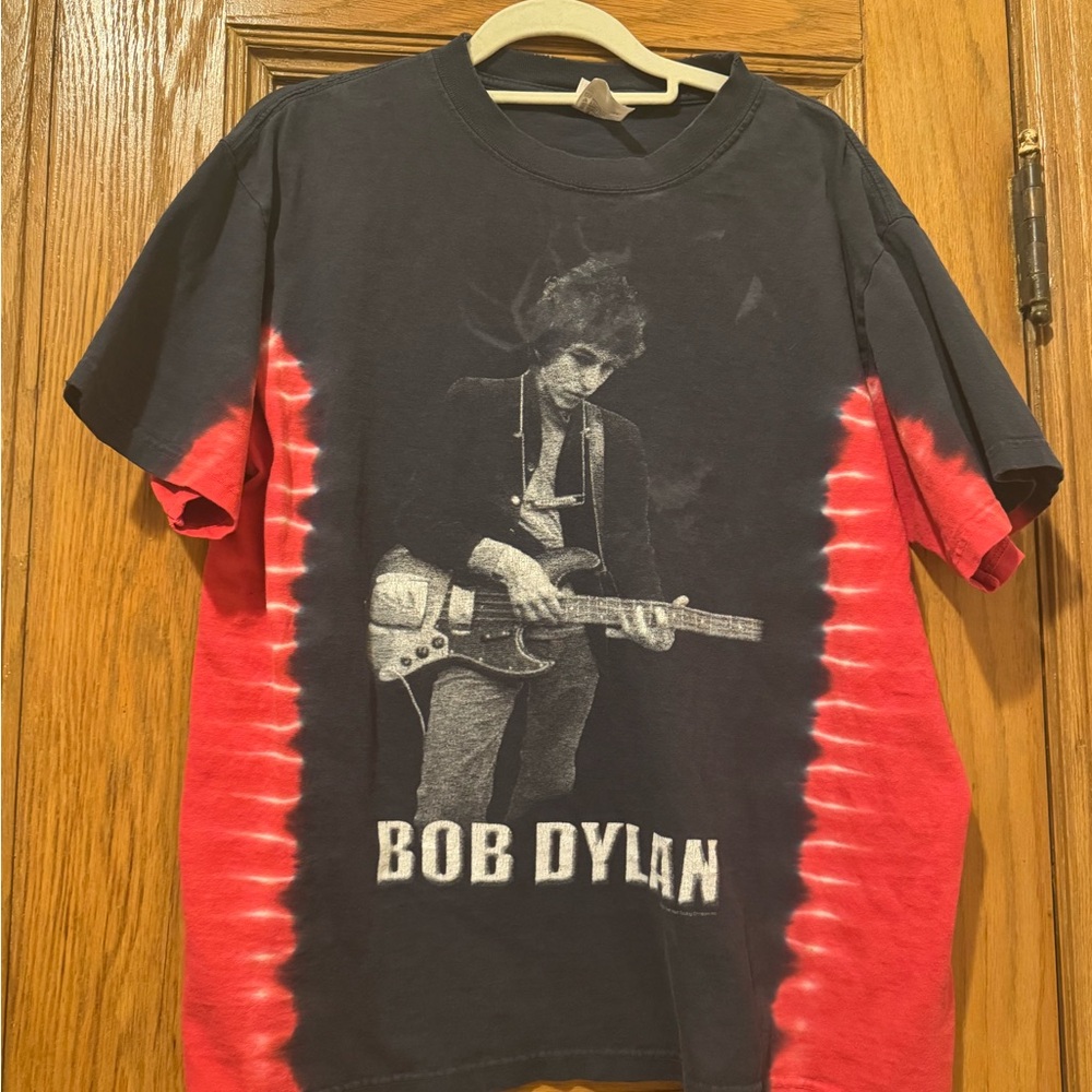 RARE REAL VINTAGE Bob Dylan Graphic Tee - Black and Red